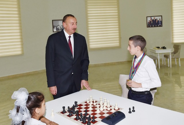 Prezident Ağsuda açılışda - FOTOLAR